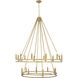 Dennison 20 Light 47.5 inch Signature Brass Chandelier Ceiling Light