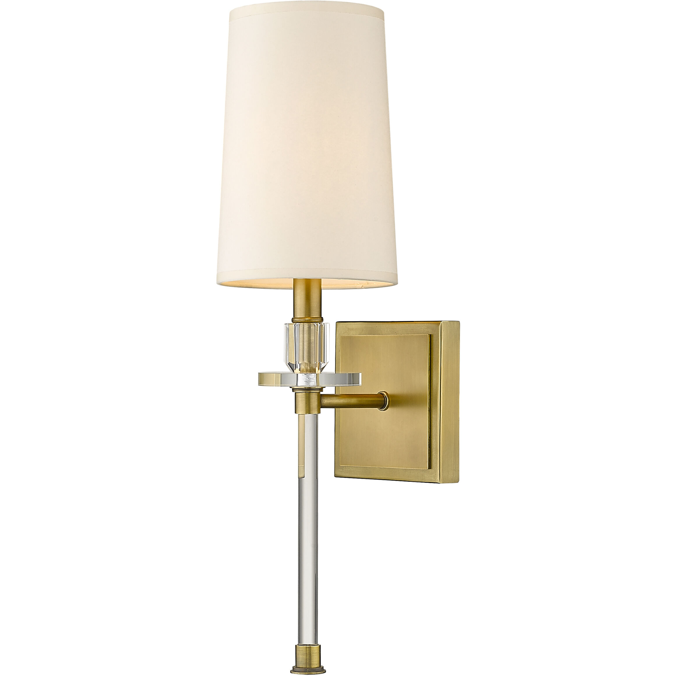 Sophia 1 Light 5.5 inch Rubbed Brass Wall Sconce Wall Light