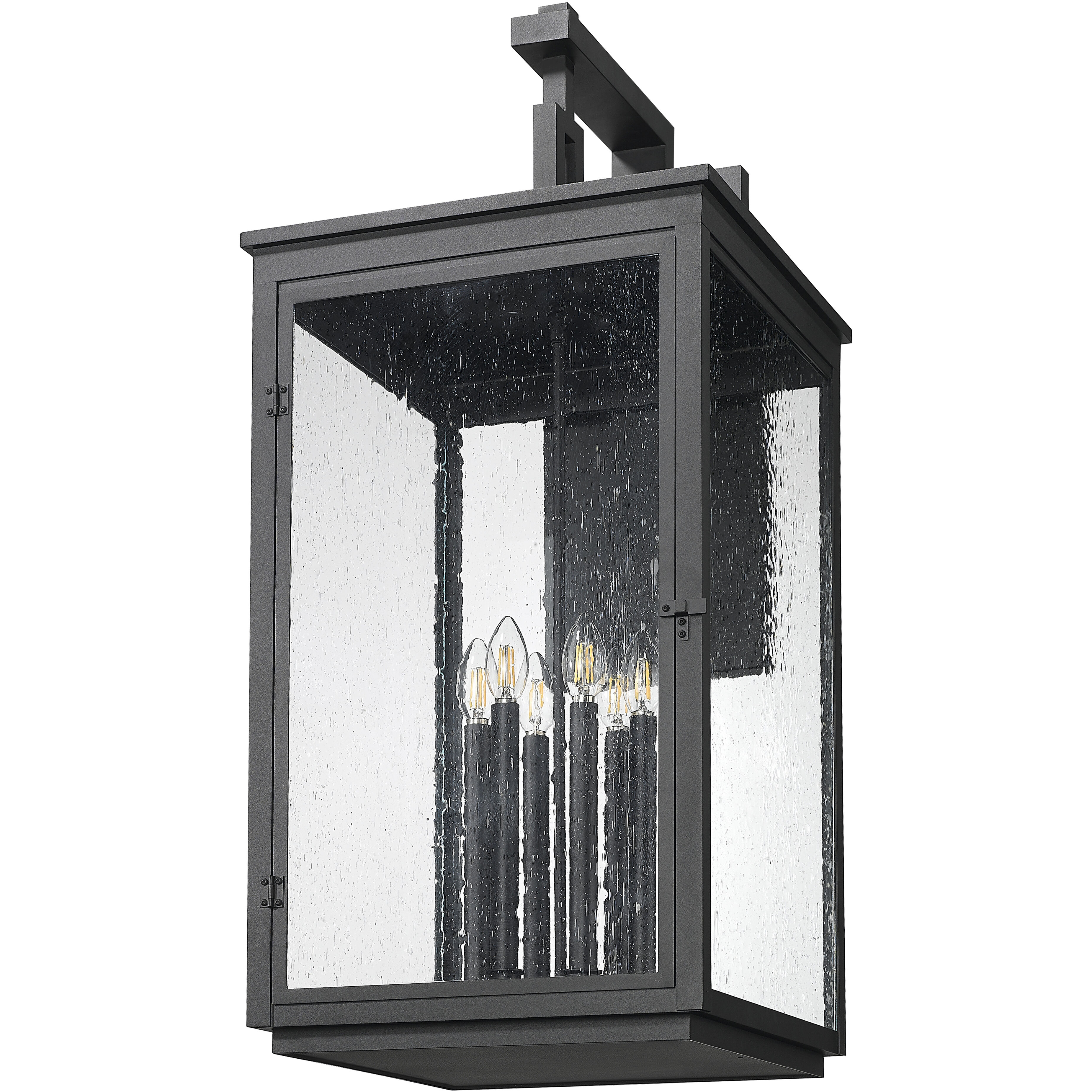 Hartwell 6 Light 36 inch Sand Black Outdoor Wall Light
