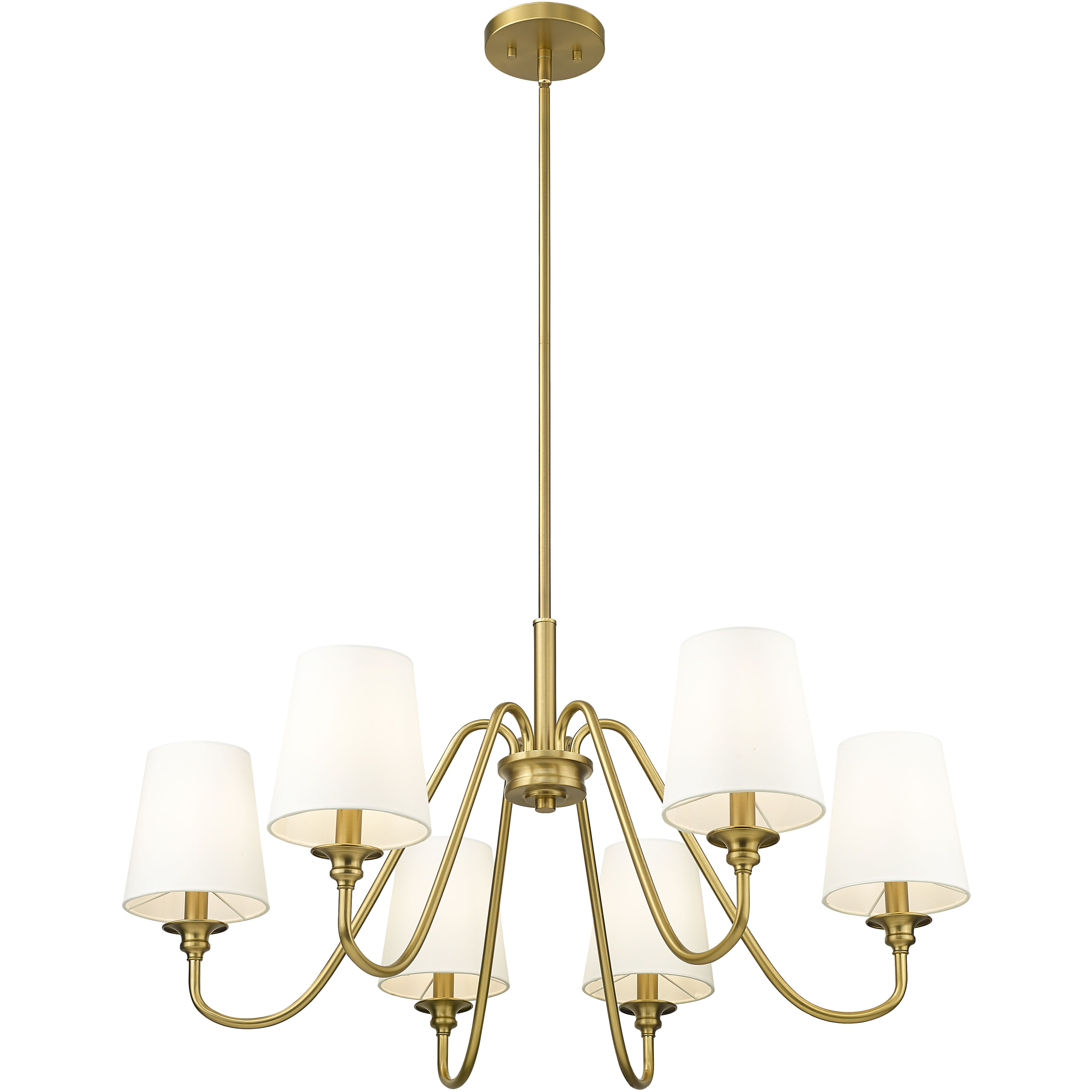 Gianna 6 Light 32 inch Modern Gold Chandelier Ceiling Light