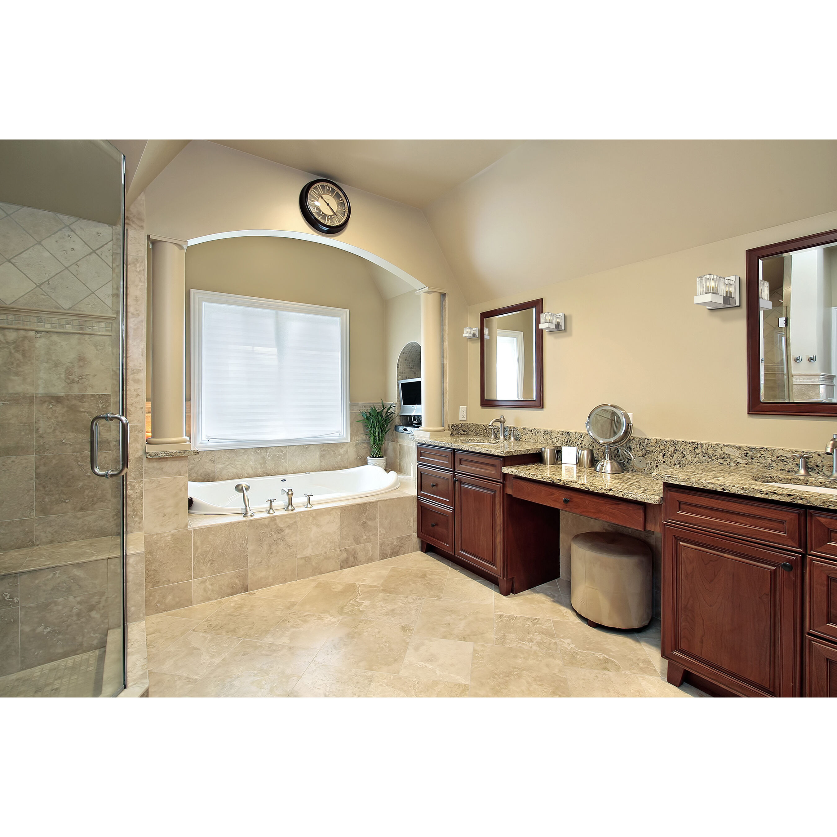 Fallon 1 Light 6 inch Chrome Wall Sconce Wall Light in G9, Clear Ribbed and Frosted