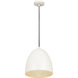 Z-Studio 1 Light 12 inch Satin White Pendant Ceiling Light in Matte White