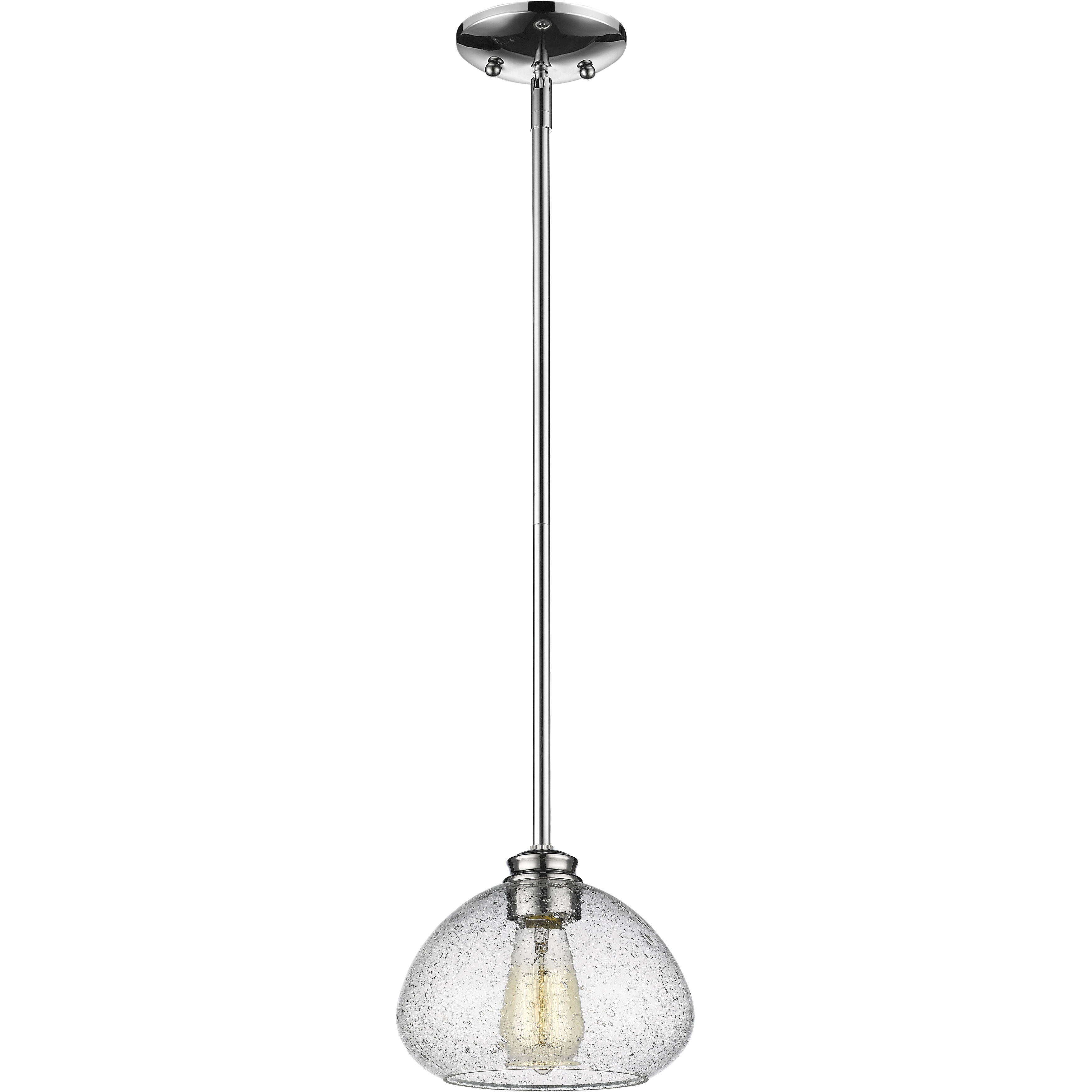 Amon 1 Light 8 inch Chrome Pendant Ceiling Light