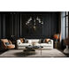Allistair 10 Light 42 inch Matte Black Chandelier Ceiling Light