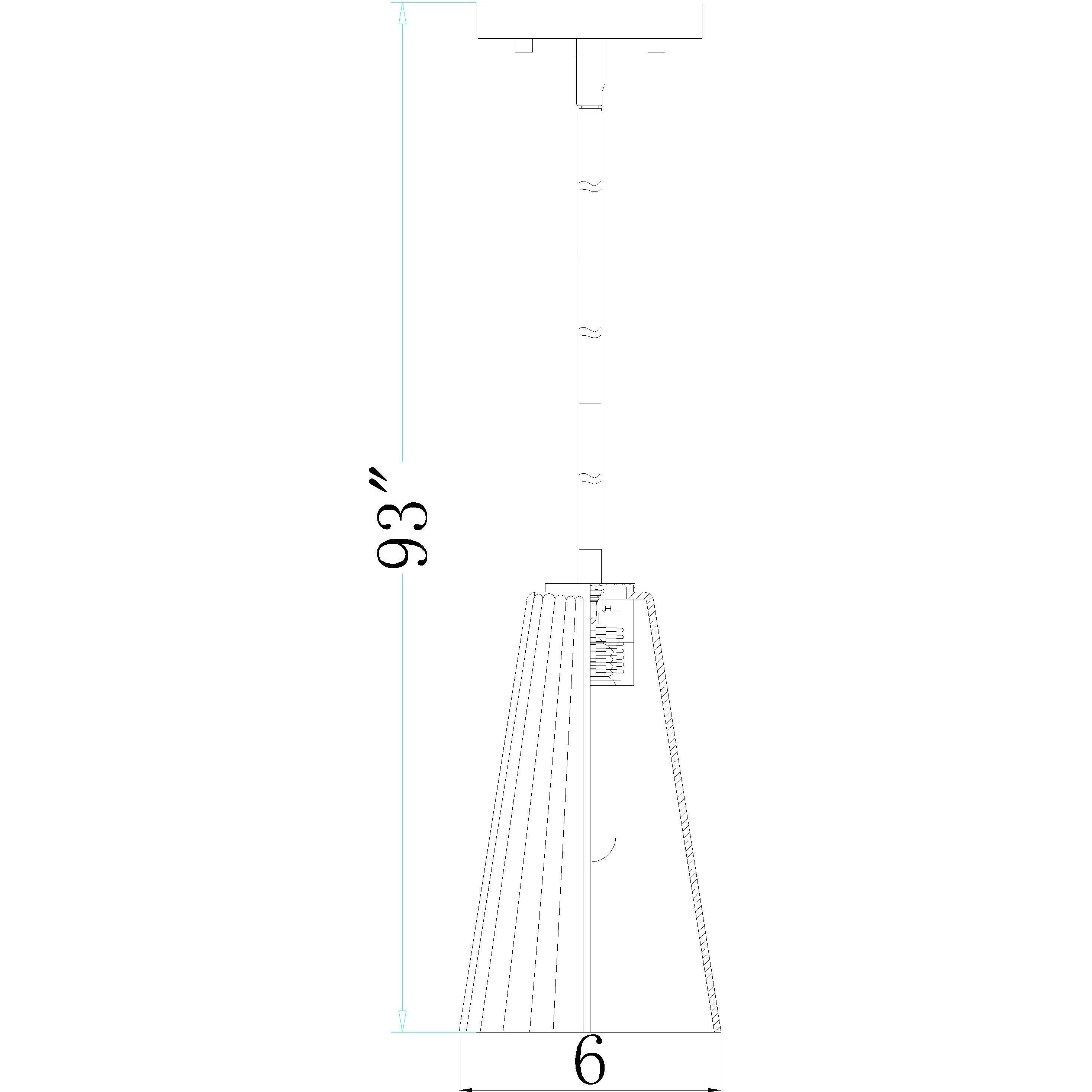 Farrell 1 Light 6 inch Brushed Nickel Pendant Ceiling Light