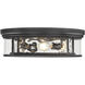 Clarion 4 Light 20.75 inch Matte Black Flush Mount Ceiling Light