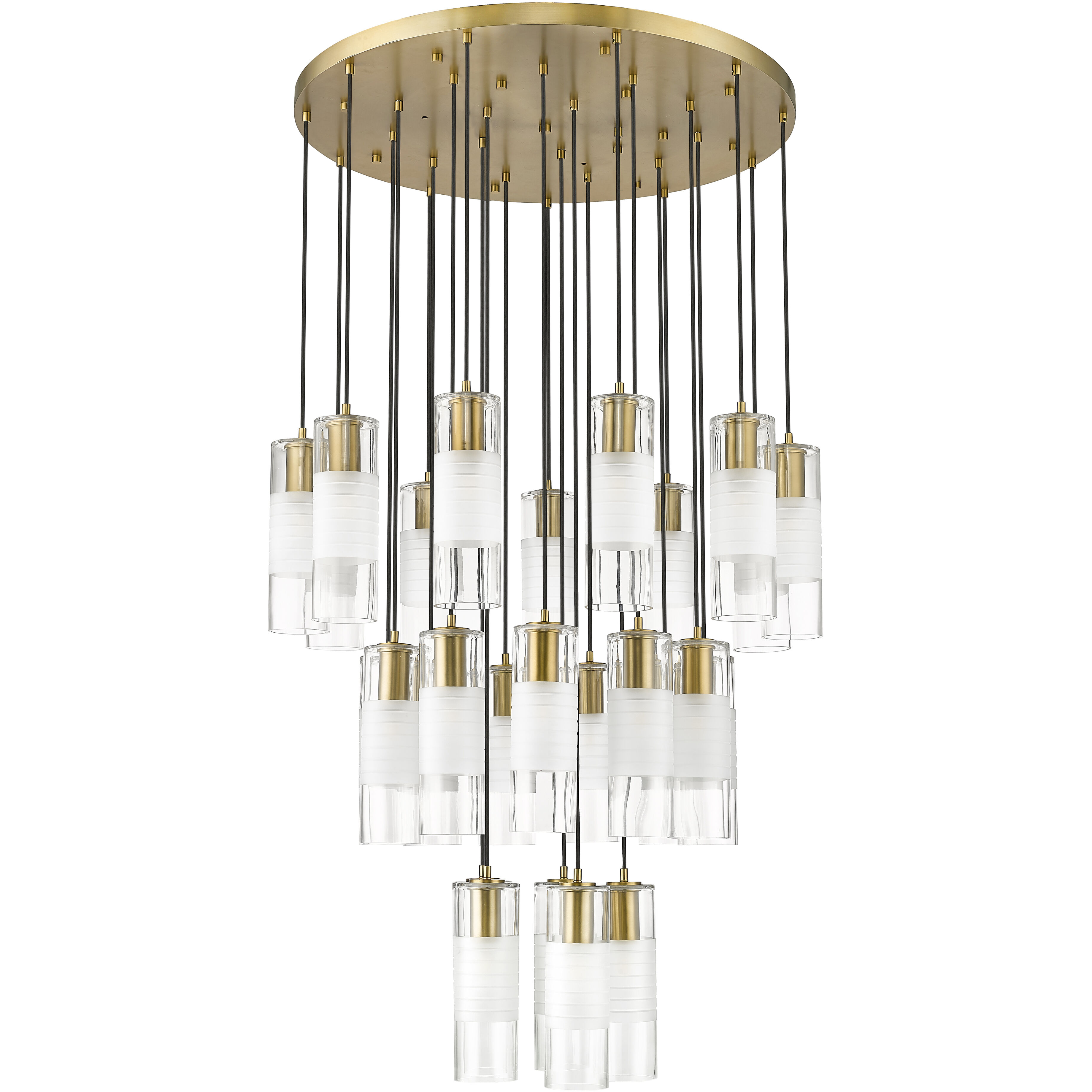 Alton 27 Light 36 inch Modern Gold Chandelier Ceiling Light