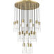 Alton 27 Light 36 inch Modern Gold Chandelier Ceiling Light