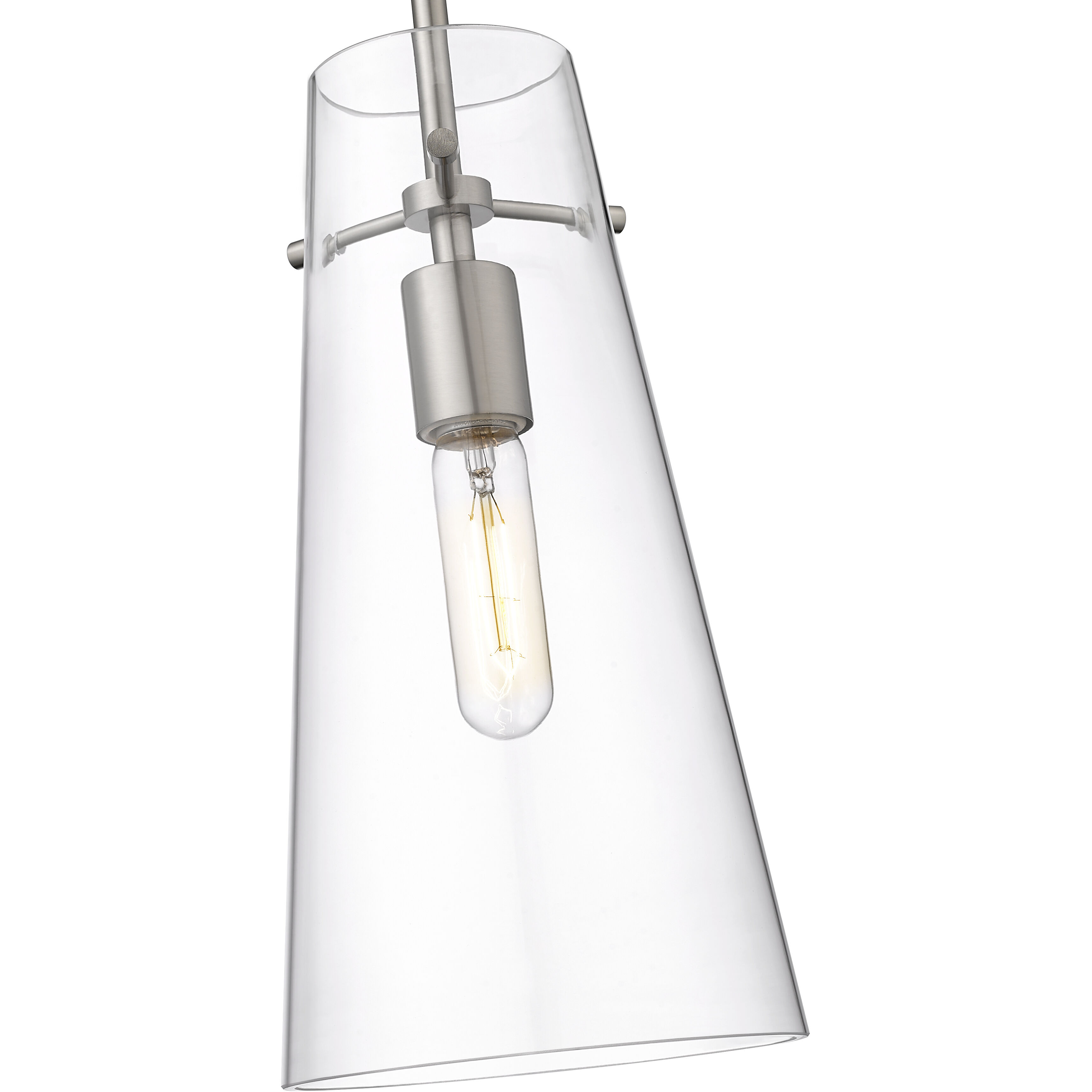 Kira 1 Light 6.5 inch Brushed Nickel Pendant Ceiling Light