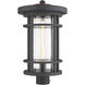 Jordan 1 Light 20.25 inch Oil Rubbed Bronze Outdoor Post Mount Fixture in 11