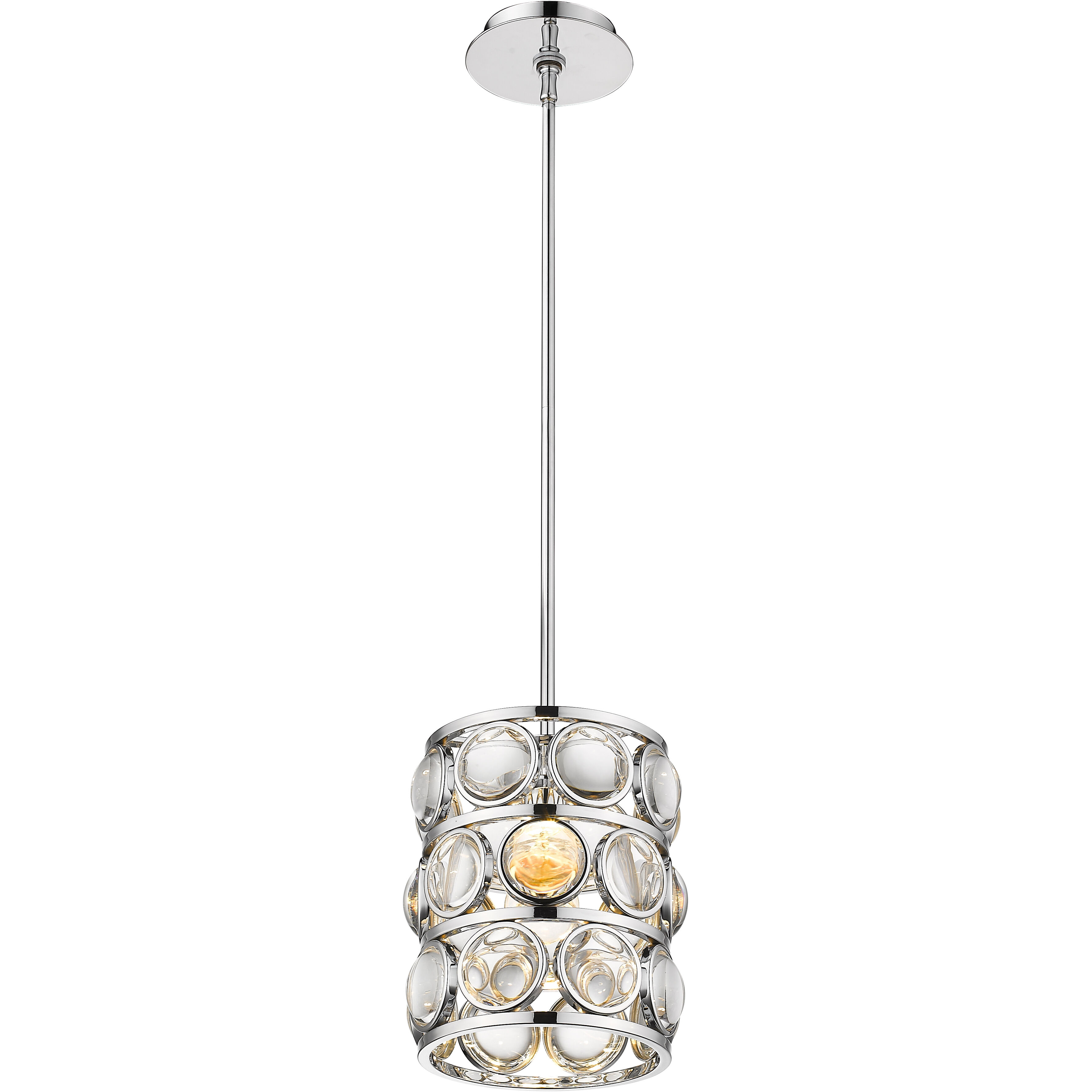 Eternity 1 Light 9 inch Chrome Pendant Ceiling Light