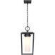 Sheridan 1 Light 8 inch Black Outdoor Chain Mount Ceiling Fixture