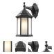 Waterdown 1 Light 12 inch Black Outdoor Wall Light