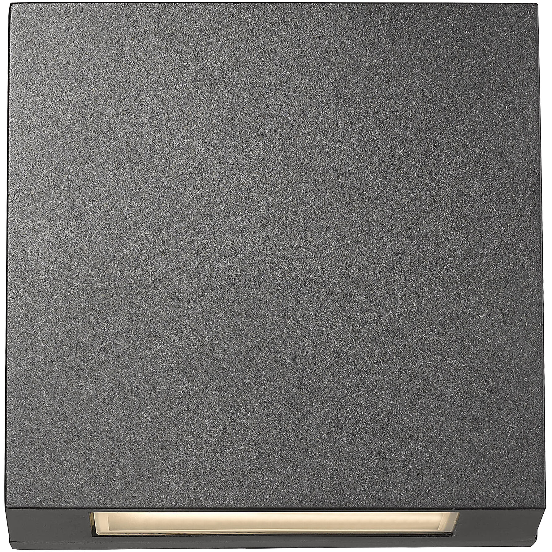 Quadrate LED 9.25 inch Black Outdoor Wall Light