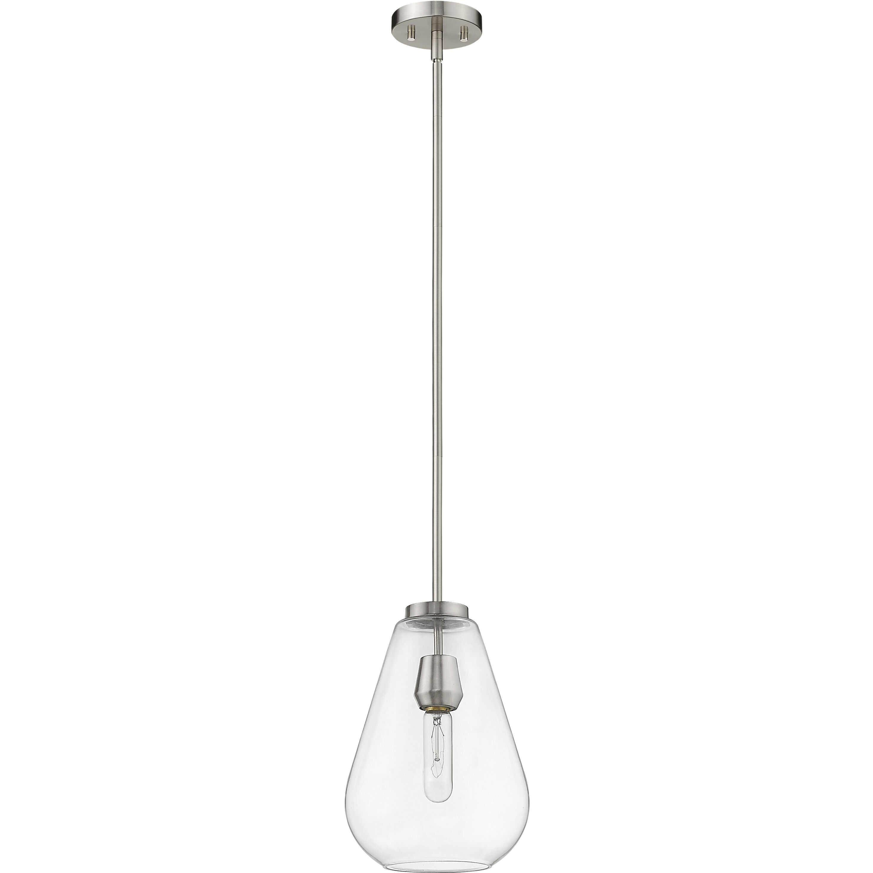 Ayra 1 Light 8 inch Brushed Nickel Pendant Ceiling Light