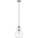 Ayra 1 Light 8 inch Brushed Nickel Pendant Ceiling Light