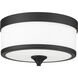 Cosmopolitan 3 Light 13.75 inch Matte Black Flush Mount Ceiling Light