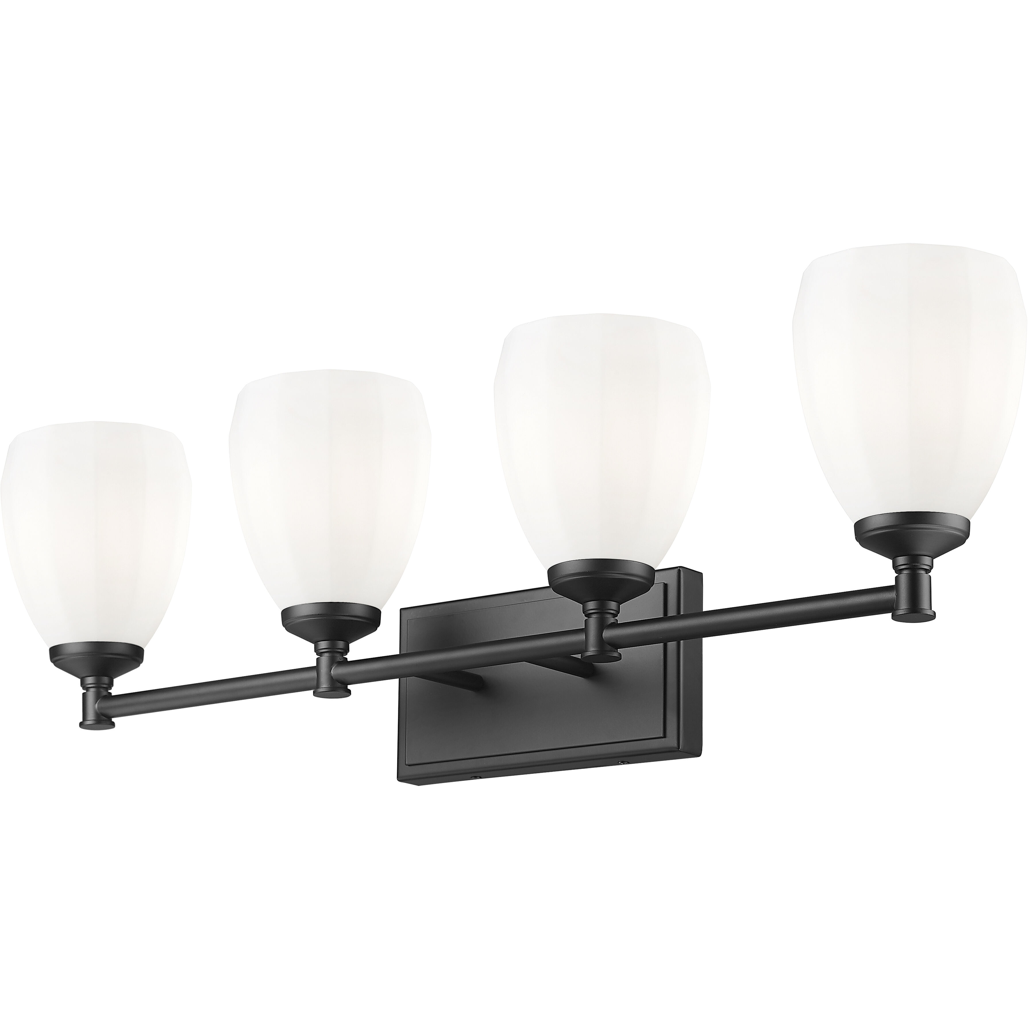 Oren 4 Light 31 inch Matte Black Bath Vanity Light Wall Light