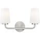 Montford 2 Light 16 inch Brushed Nickel Bath Vanity Light Wall Light