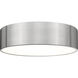 Harley 4 Light 20 inch Brushed Nickel Flush Mount Ceiling Light