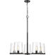 Callista 5 Light 33 inch Matte Black Chandelier Ceiling Light