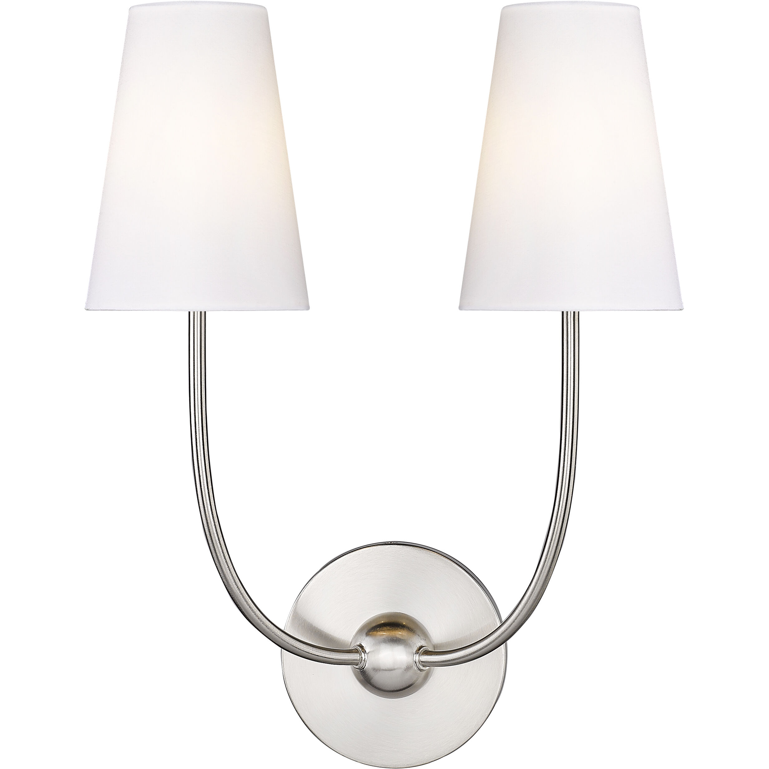 Shannon 2 Light 12.75 inch Brushed Nickel Wall Sconce Wall Light