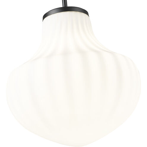 Newbury 1 Light 13 inch Matte Black Pendant Ceiling Light