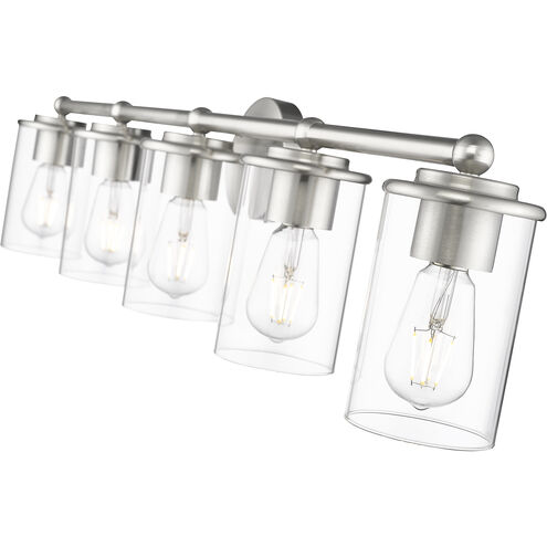 Thayer 5 Light 39 inch Brushed Nickel Vanity Wall Light