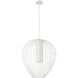 Savanti 1 Light 22 inch Tundra White Pendant Ceiling Light