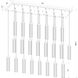 Beau 23 Light 54 inch Brushed Nickel Linear Chandelier Ceiling Light
