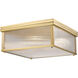 Carnaby 4 Light 18 inch Modern Gold Flush Mount Ceiling Light