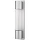 Striate LED 21 inch Silver Outdoor Wall Light