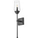 Cosmo 1 Light 5 inch Matte Black Wall Sconce Wall Light