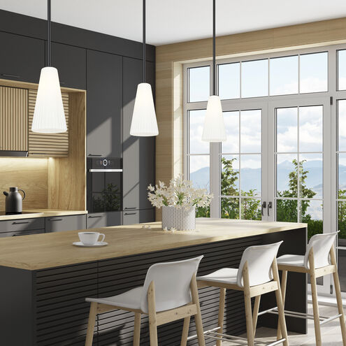 Farrell 1 Light 7.25 inch Matte Black Pendant Ceiling Light