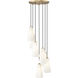 Farrell 7 Light 18 inch Modern Gold Chandelier Ceiling Light
