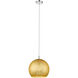 Nimbus 1 Light 12 inch Chrome Pendant Ceiling Light