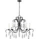 Amara 5 Light 38 inch Matte Black Chandelier Ceiling Light