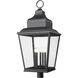 Raphael 5 Light 40.75 inch Sand Black Outdoor Post Mount Fixture in Soft Sand Black