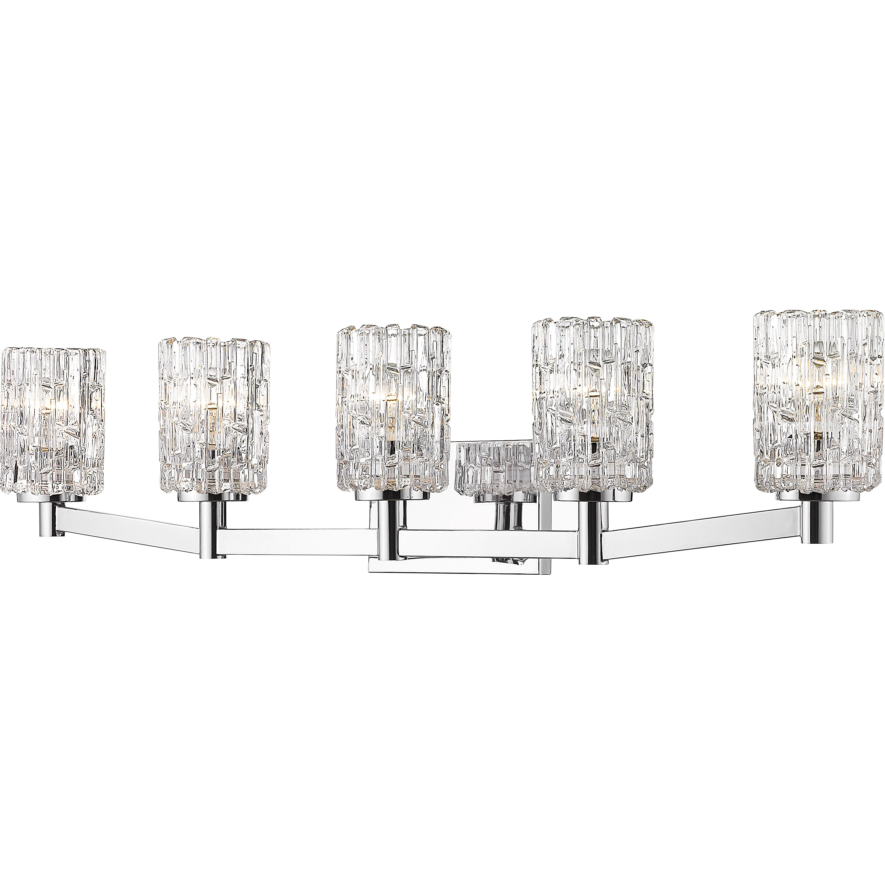 Aubrey 5 Light 40.75 inch Chrome Vanity Wall Light