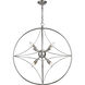 Cortez 8 Light 30 inch Brushed Nickel Chandelier Ceiling Light