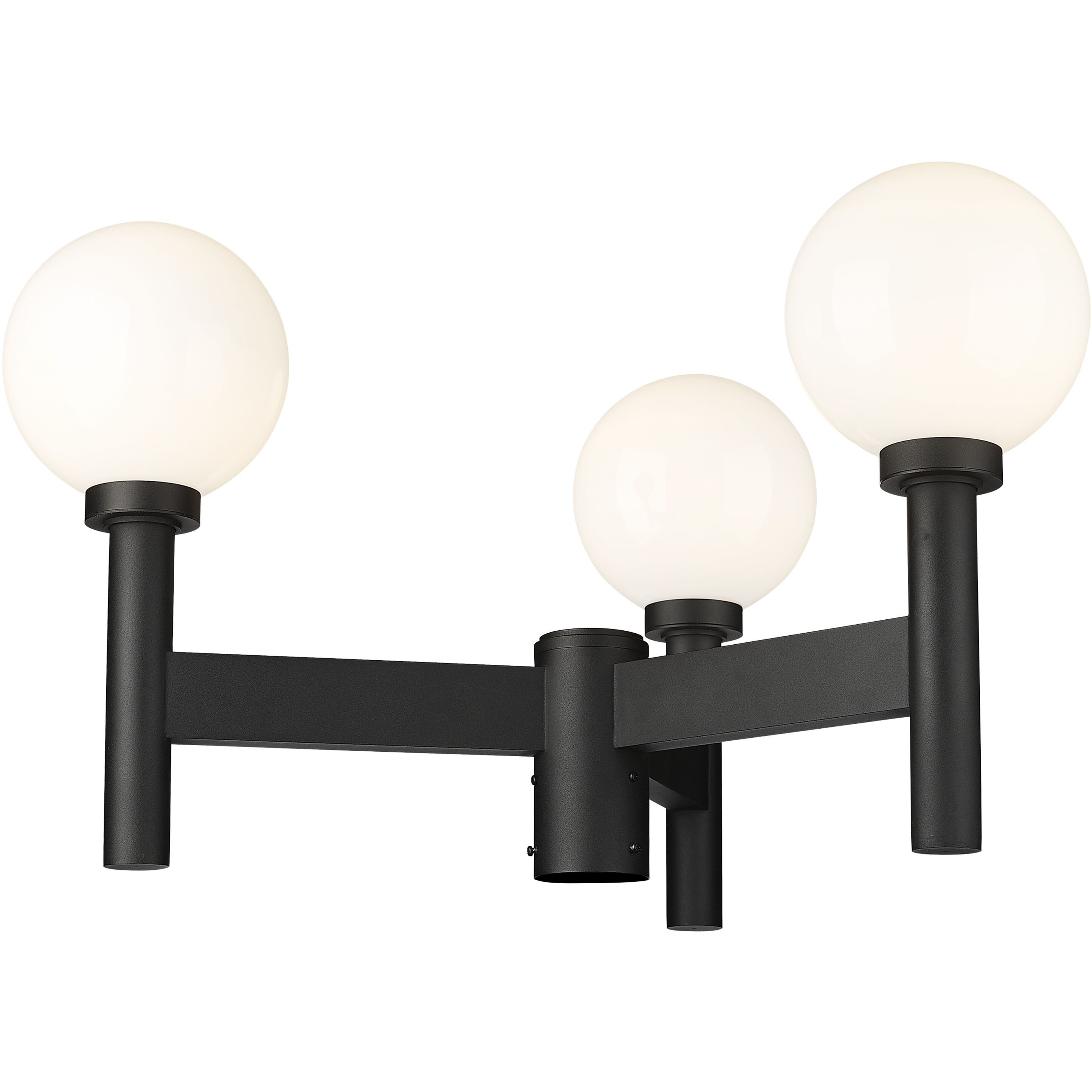 Laurent 3 Light 30 inch Black Outdoor Post Mount Fixture