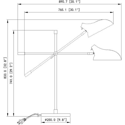 Bellamy 29.25 inch 100.00 watt Matte Black Table Lamp Portable Light