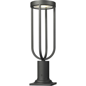 Leland LED 22.75 inch Sand Black Outdoor Pier Mounted Fixture