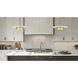 Ludo LED 20 inch Matte White and Modern Gold Pendant Ceiling Light
