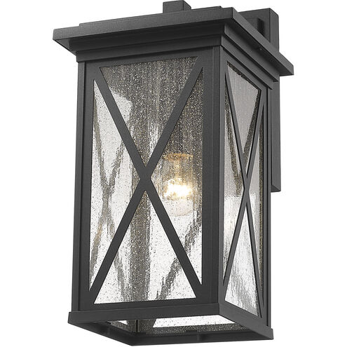 Brookside 1 Light 18.25 inch Black Outdoor Wall Light