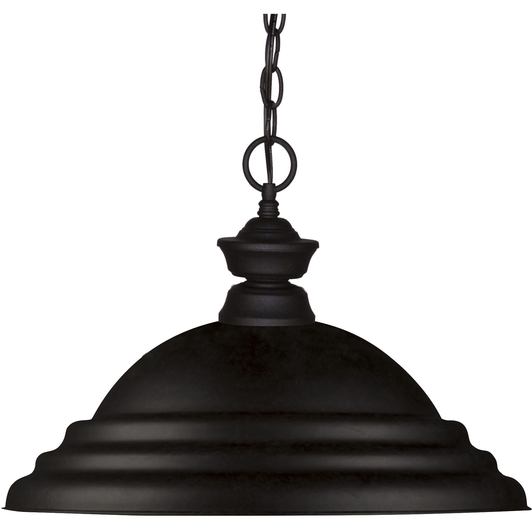 Pendant Lights 1 Light 16 inch Matte Black Pendant Ceiling Light in 5, Matte Black Steel