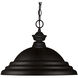 Pendant Lights 1 Light 16 inch Matte Black Pendant Ceiling Light in 5, Matte Black Steel