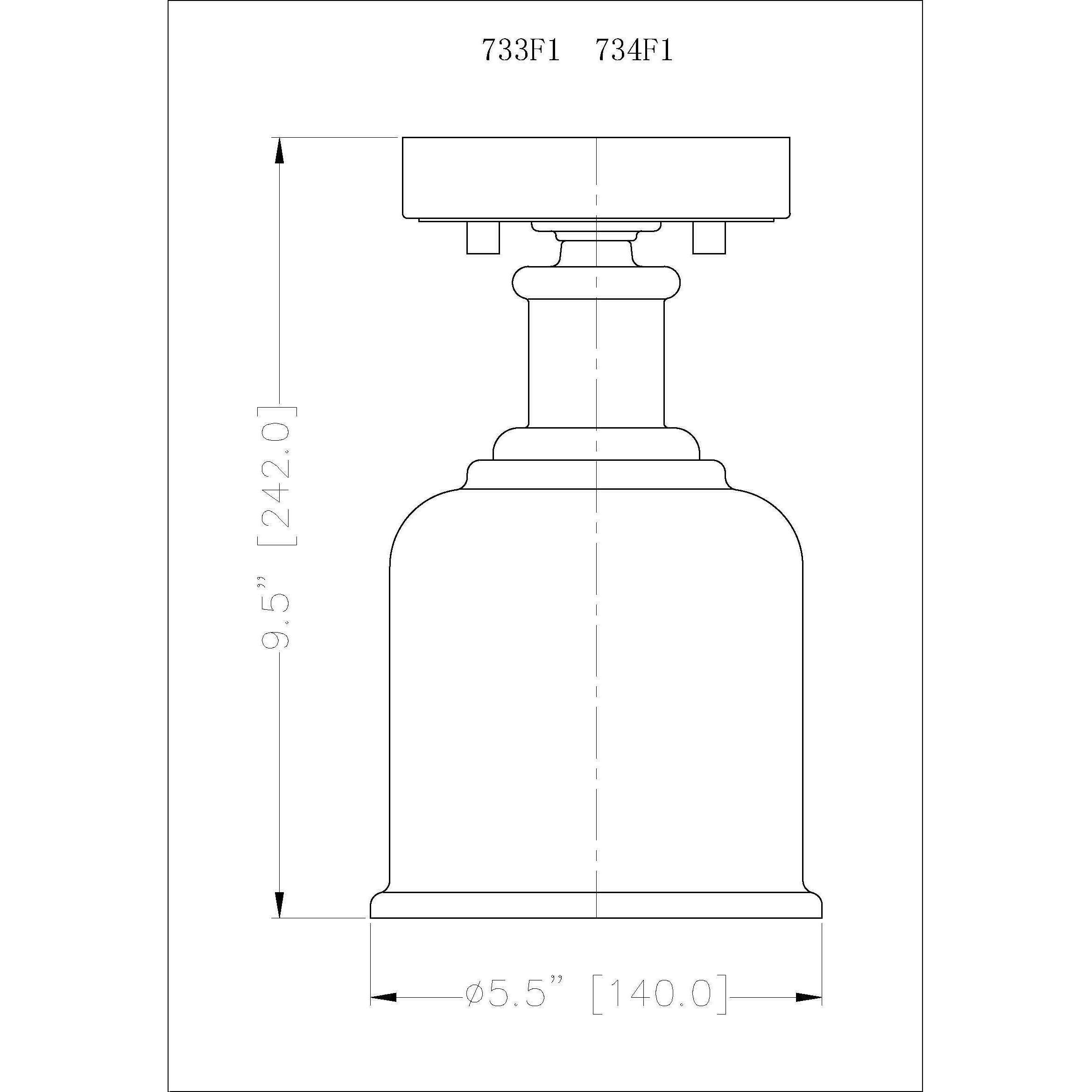 Bryant 1 Light 5.5 inch Chrome Flush Mount Ceiling Light