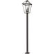 Talbot 4 Light 128.25 inch Oil Rubbed Bronze Outdoor Post Mounted Fixture