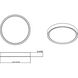 Kawan LED 20 inch Brushed Nickel Flush Mount Ceiling Light